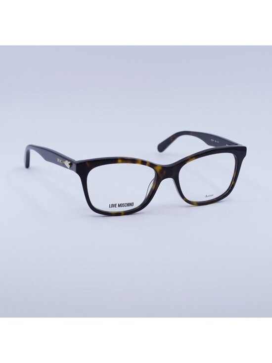 Moschino MOL517 0086 00 Eyeglasses Havana 52mm Square Frame main image 5
